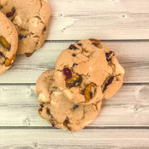 Cranberry White Chocolate Pistachio Cookies