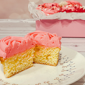 Valentine's Vanilla Cupcakes