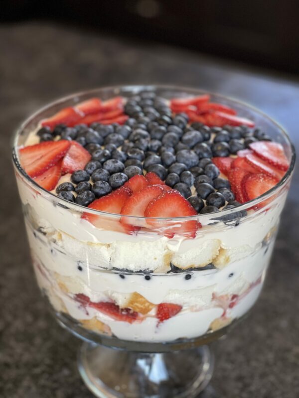 Red, White, and Blue Trifle
